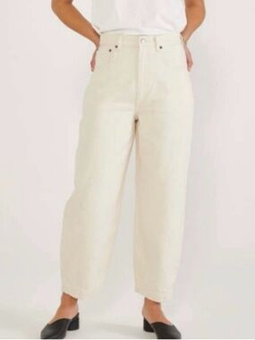 Erica High-Rise Wide Leg Jeans in Cream